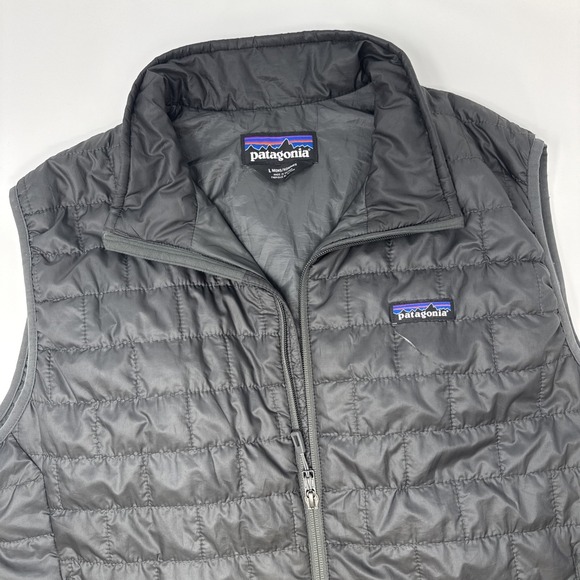 Patagonia Other - Patagonia Nano Puff Vest Full Zip Gray Men's Large FLAW